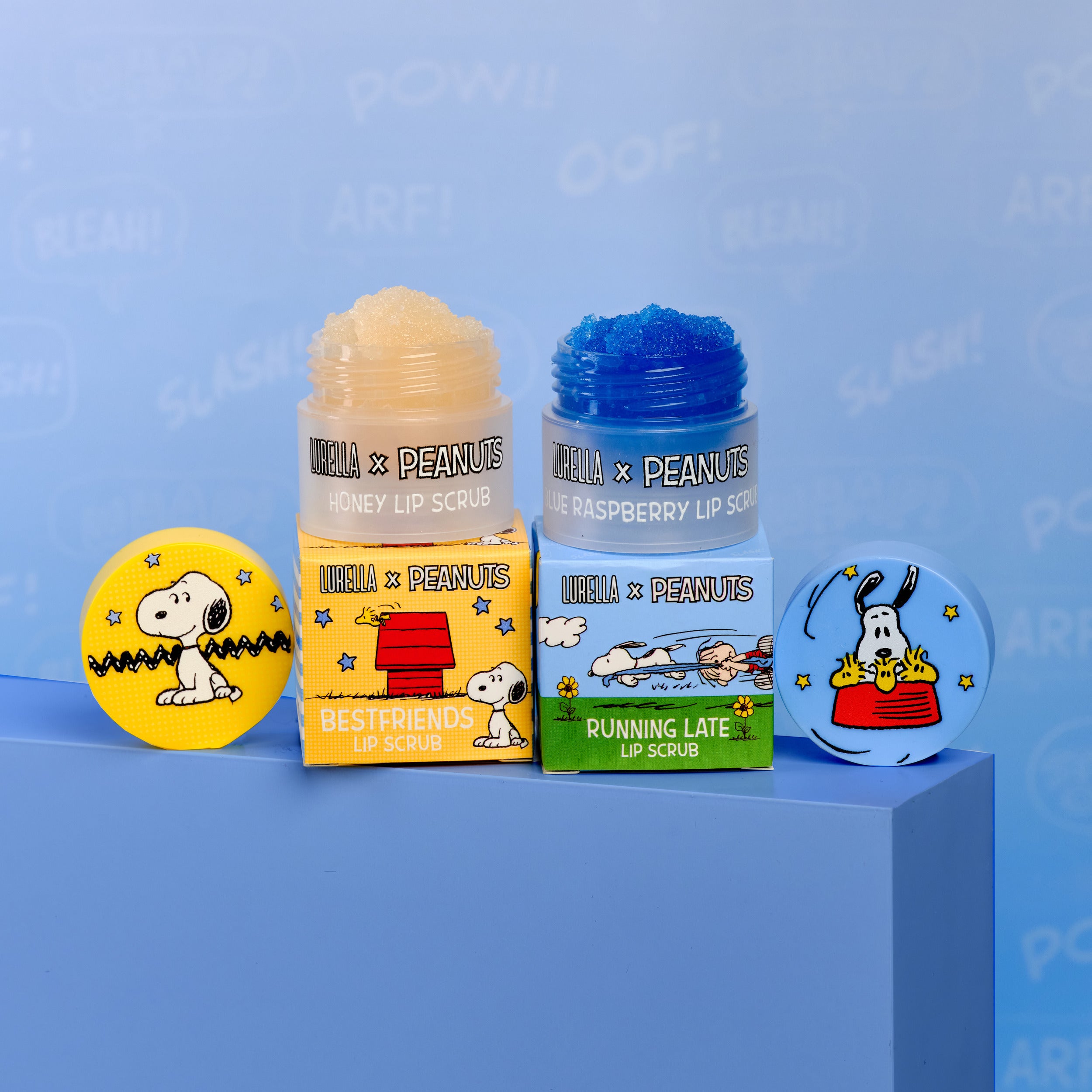 Lurella x Peanuts Running Late & Best friends Lip Scrub