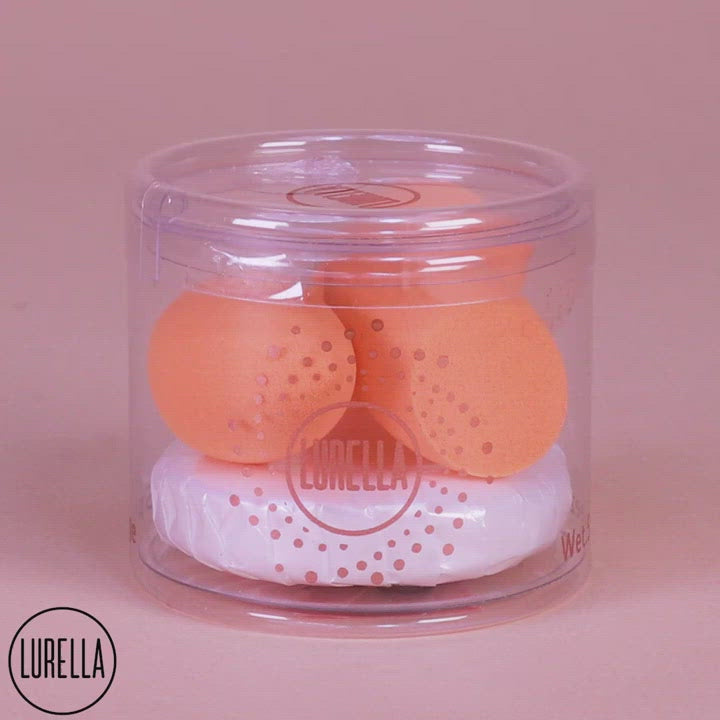 Mini Angled Sponge Pack - Hot Pink
