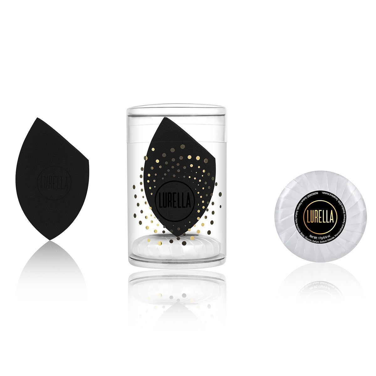 Angled Beauty Sponge - Black - Lurella Cosmetics