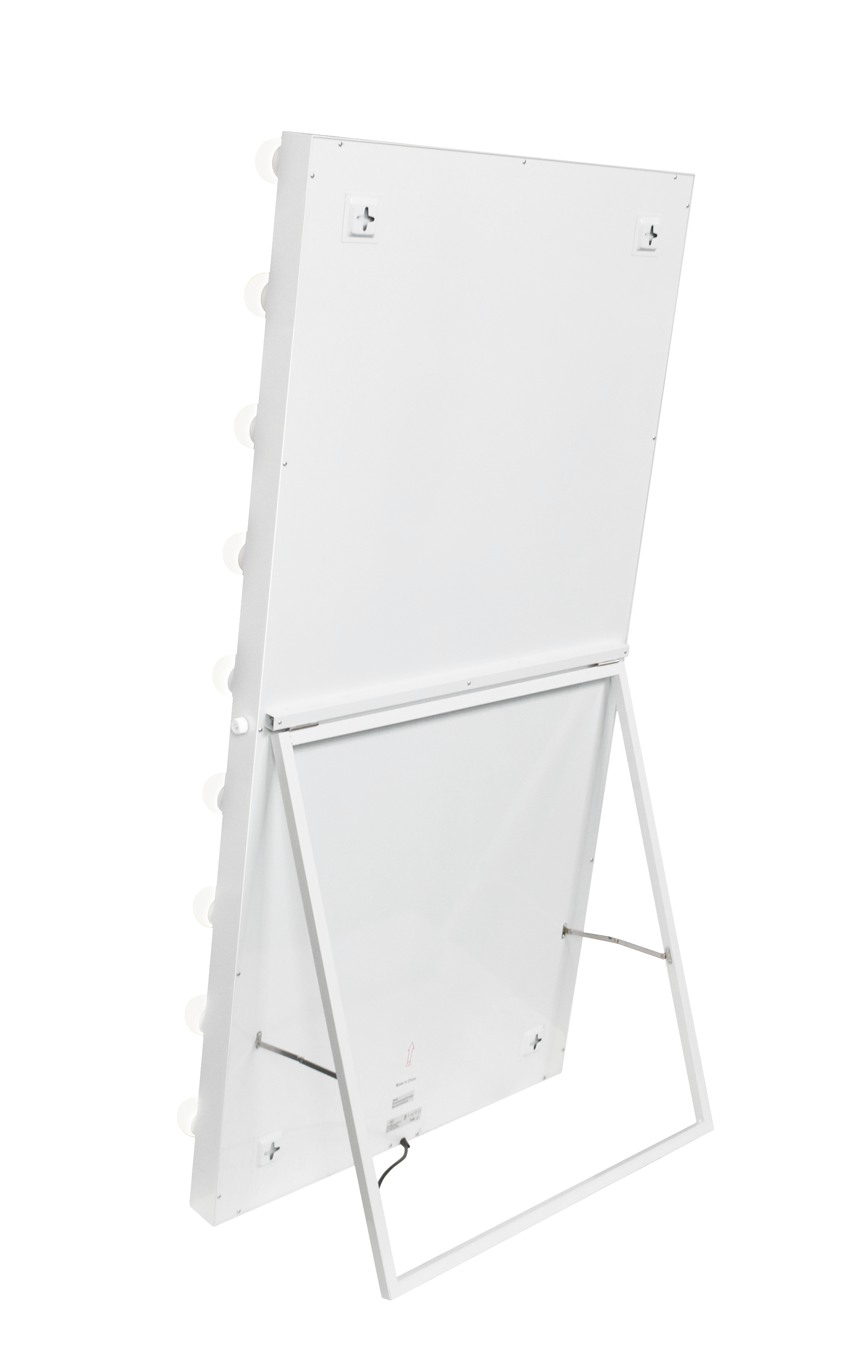 21 Bulb Standing Vanity Mirror w/Bluetooth - Avalanche