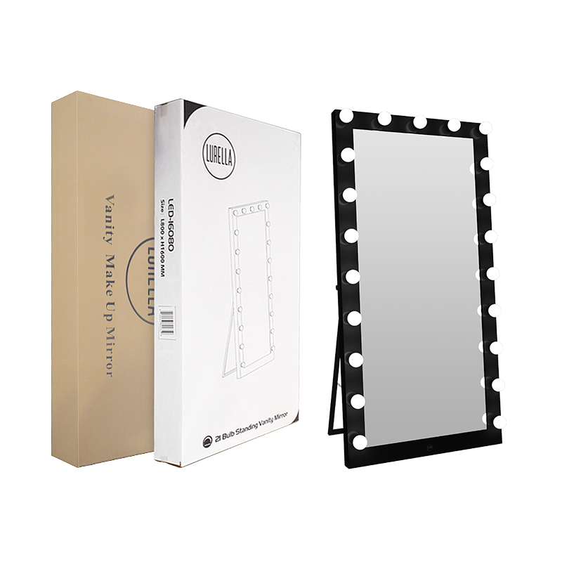 21 Bulb Standing Vanity Mirrors