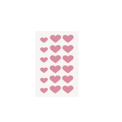 Pink Heart Pimple Patches