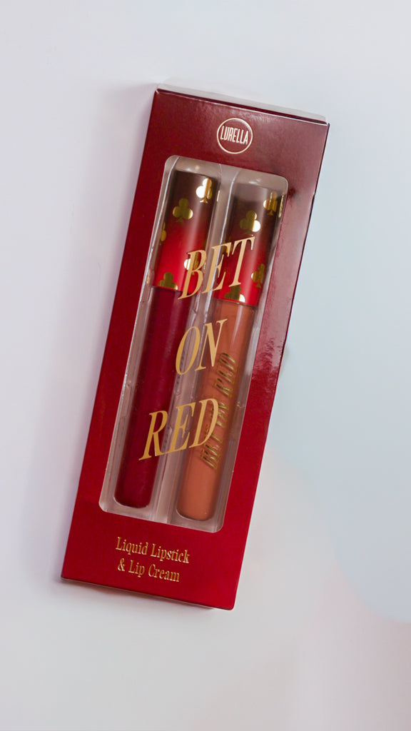 Bet On Red Liquid Lipstick &amp; Lip Cream Duo