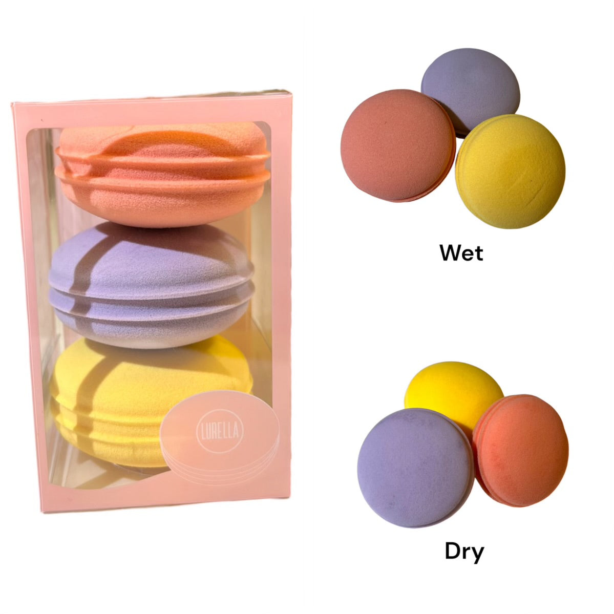 Macaron Sponge 3 Pack