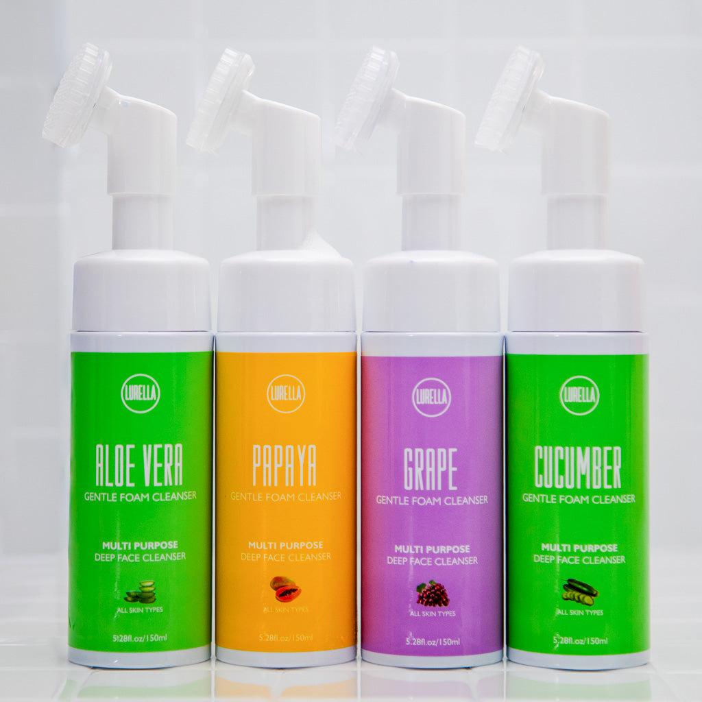 Foam Cleanser with Vitamin C, Green Tea & Papaya | Lurella Cosmetics