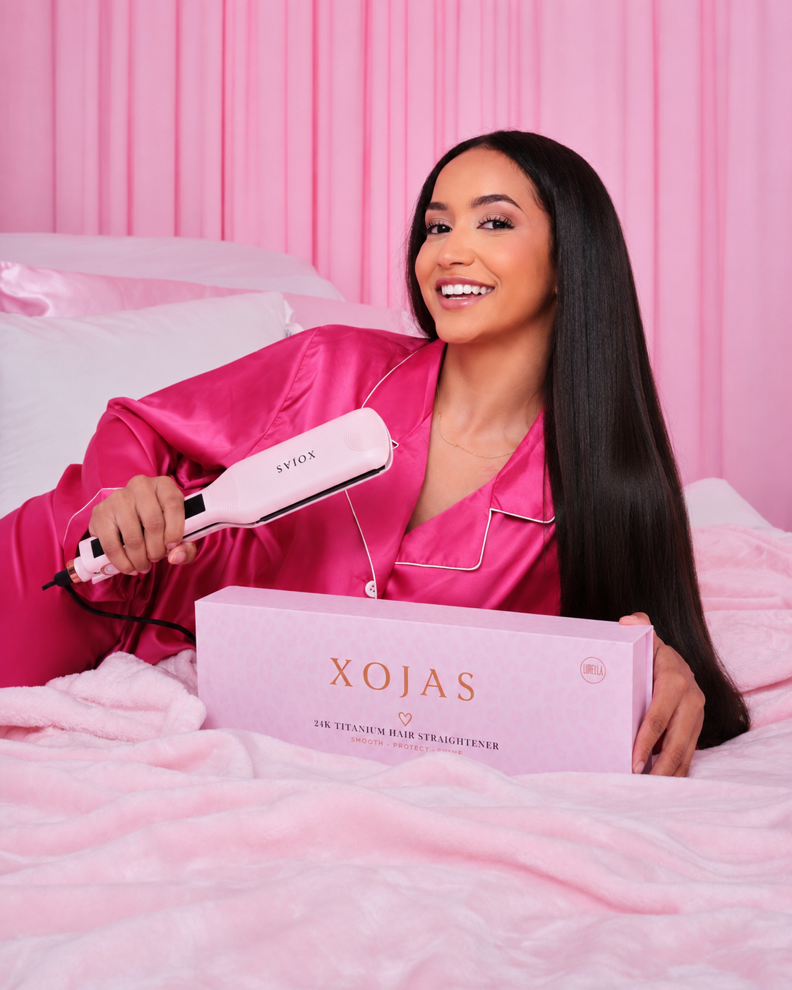 Lurella x XoJas 24K Titanium Hair Straightener