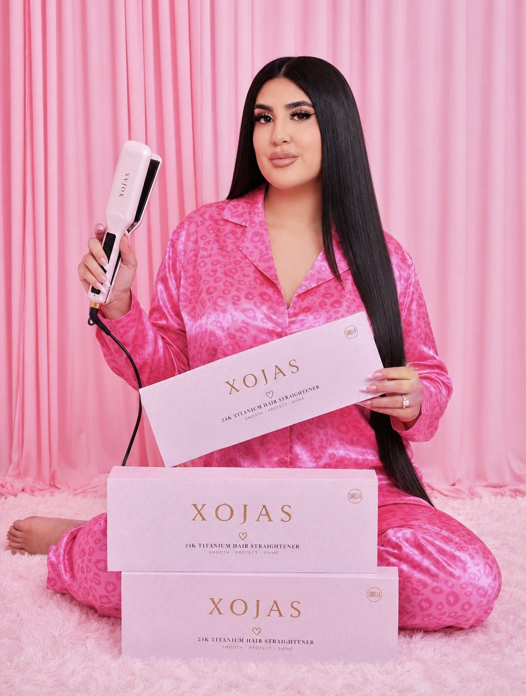 Lurella x XoJas 24K Titanium Hair Straightener
