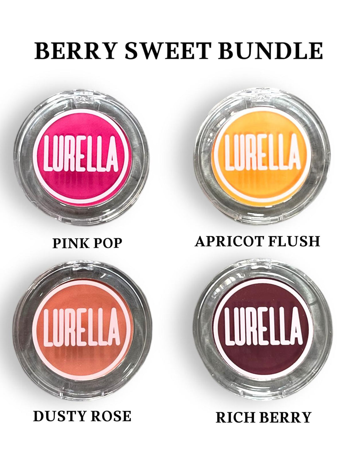 Lurella Cosmetics Blush Bundles - Set of 4 Individual Blushes with 4 Different Shades