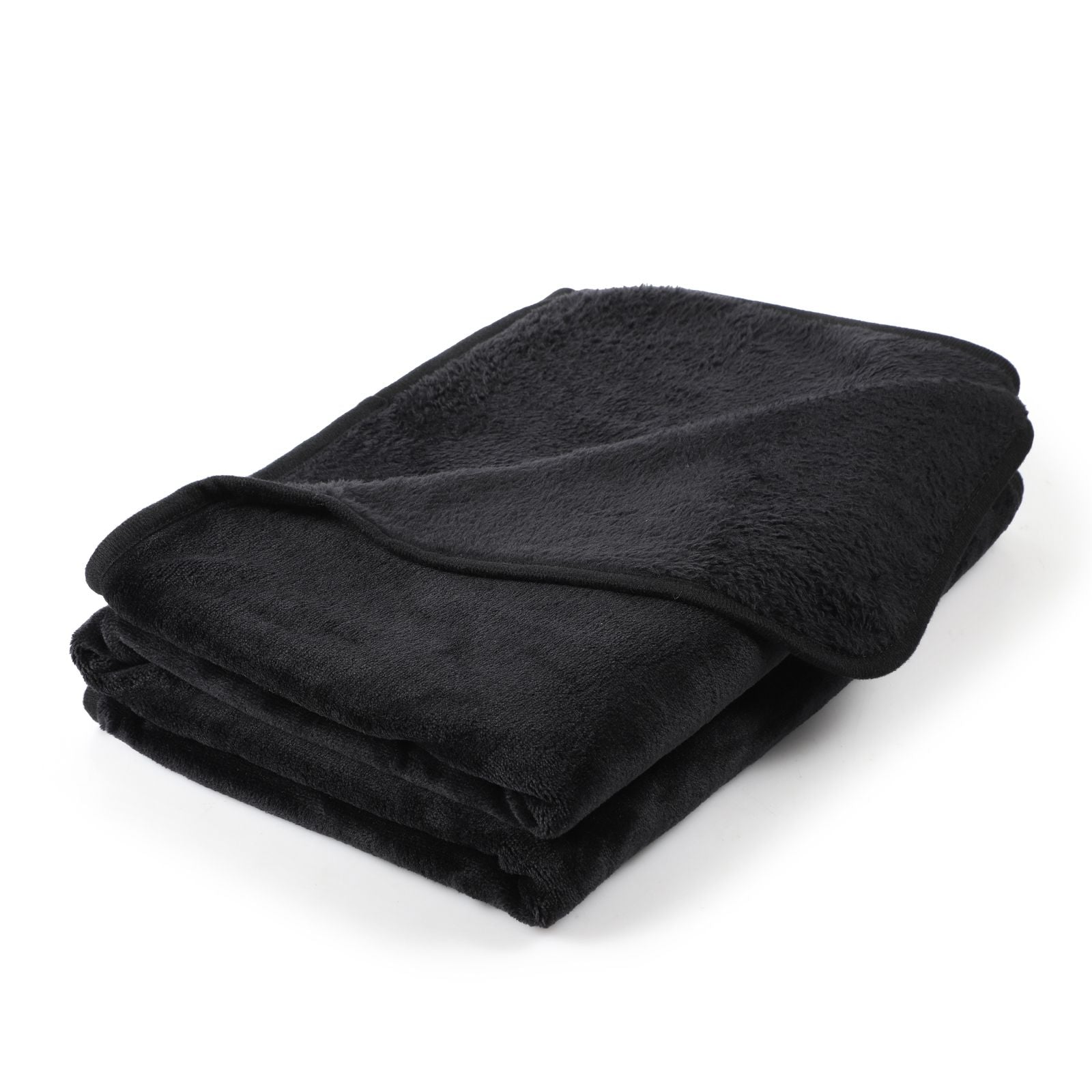 Plain discount black blanket