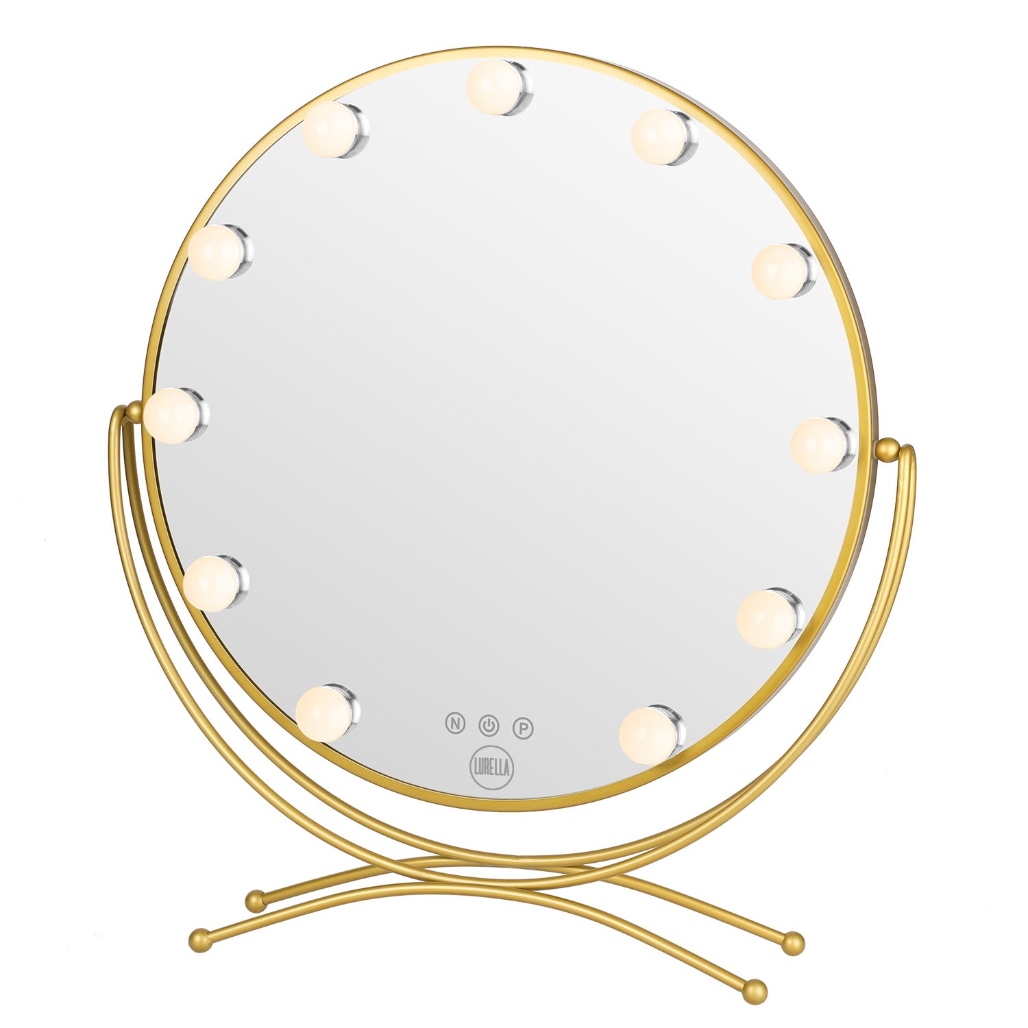 11 Bulb Round Vanity Mirror - Golden Child - Lurella Cosmetics