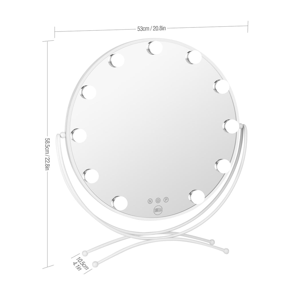 11 Bulb Round Vanity Mirror - Avalanche - Lurella Cosmetics