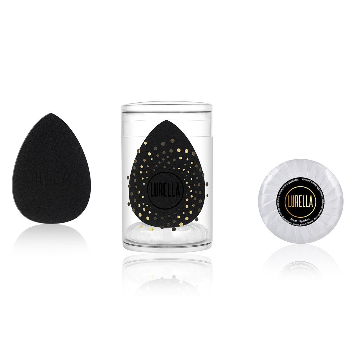 Teardrop Beauty Sponge - Black - Lurella Cosmetics