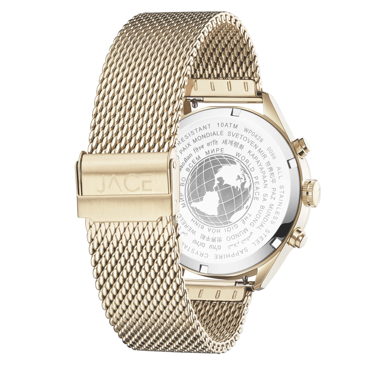 &quot;SAO PAULO&quot; MEN`S MESH BAND CHRONOGRAPH WATCH