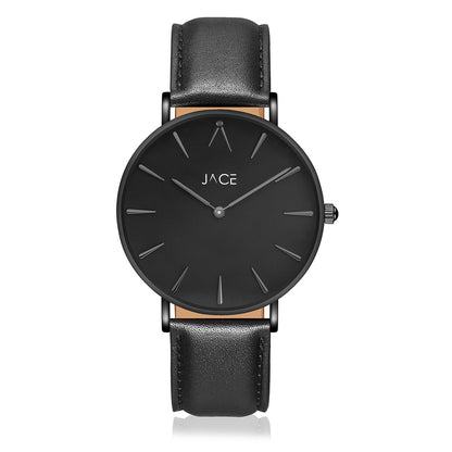 JACE - &quot;MARRAKESH&quot; MEN`S LEATHER BAND WATCH