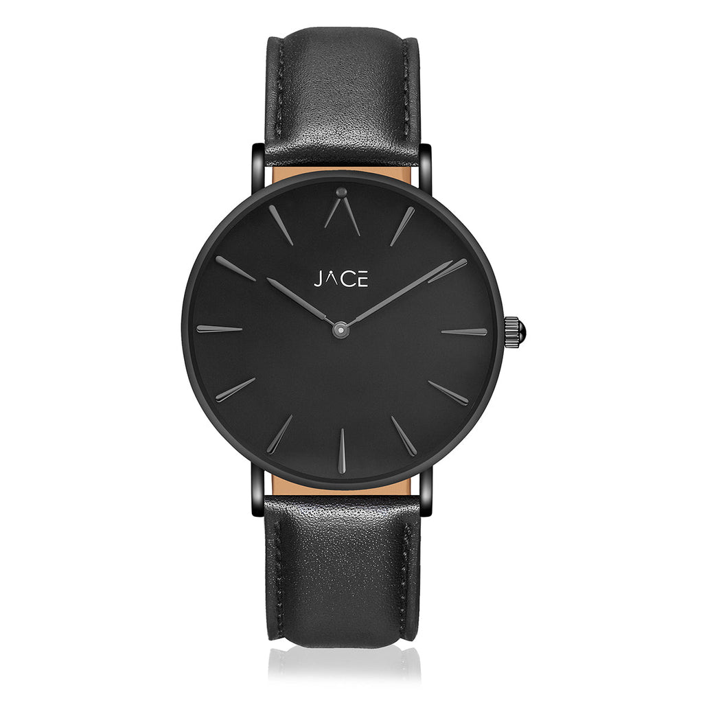 JACE - "MARRAKESH" MEN`S LEATHER BAND WATCH
