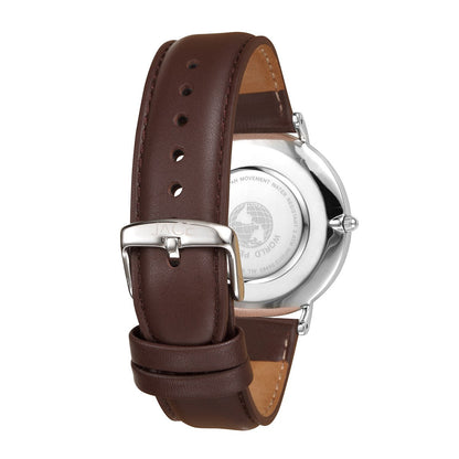 JACE - &quot;CAIRO&quot; MEN`S LEATHER BAND WATCH