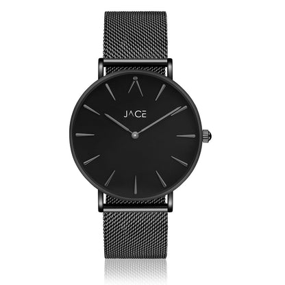 JACE - &quot;KINGSTON&quot; MEN`S MESH BAND WATCH