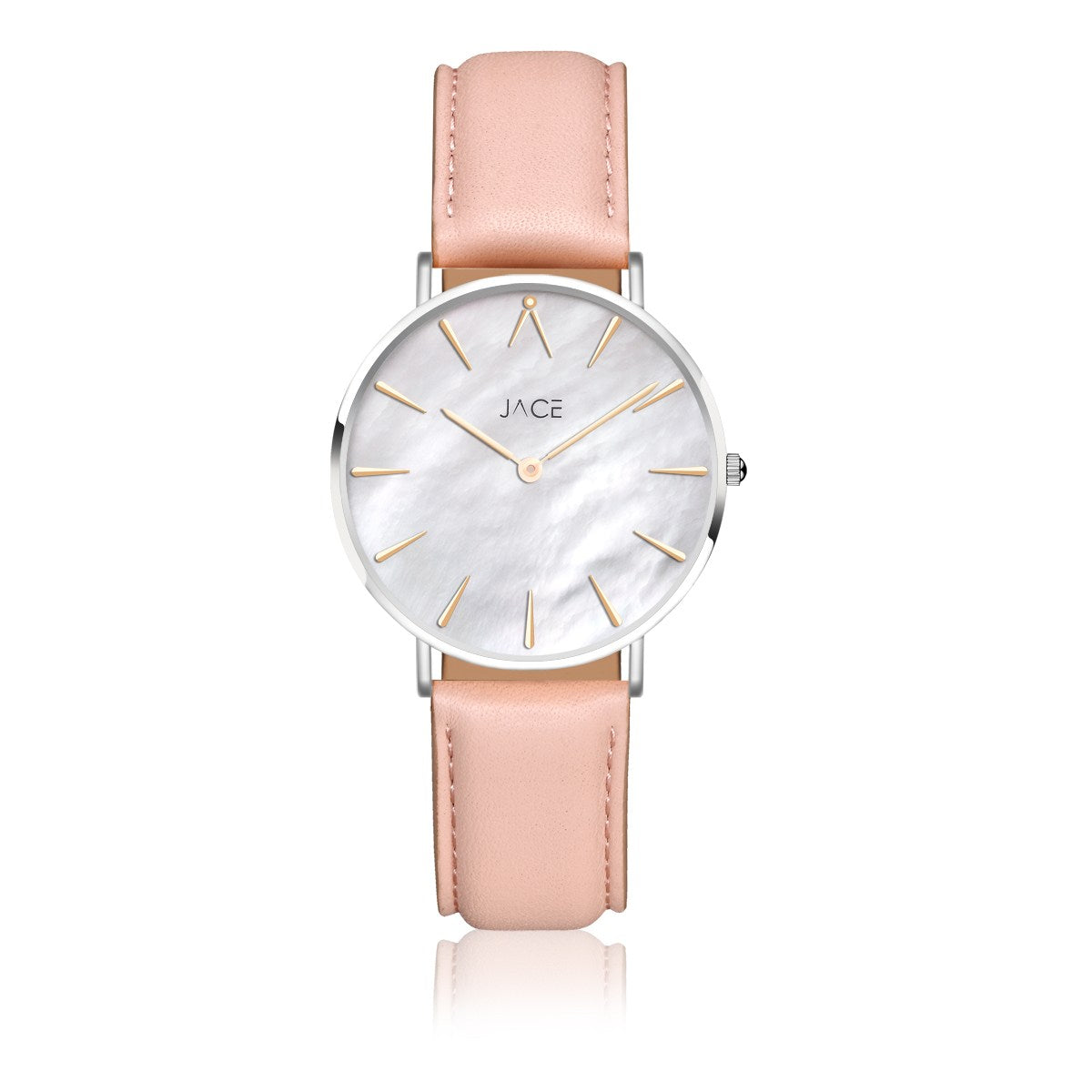 JACE - &quot;MUMBAI&quot; WOMEN`S LEATHER BAND WATCH