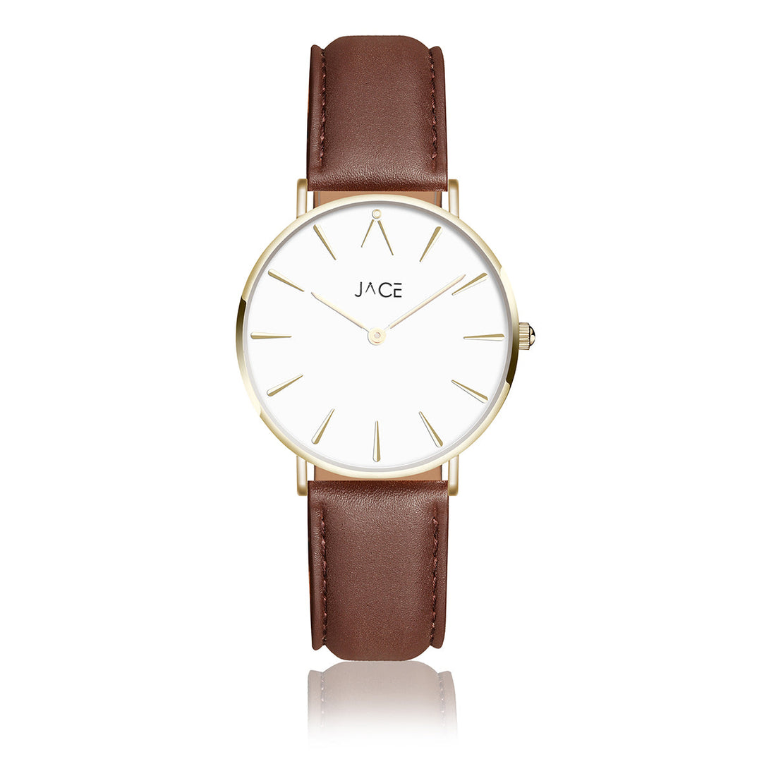 JACE - &quot;HANOI&quot; WOMEN`S LEATHER BAND WATCH