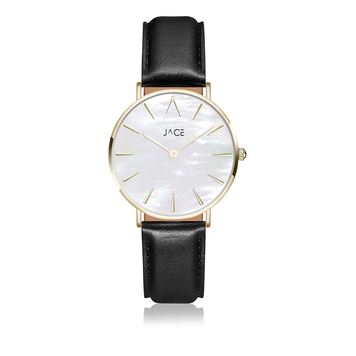 JACE - &quot;MILAN&quot; WOMEN`S LEATHER BAND WATCH