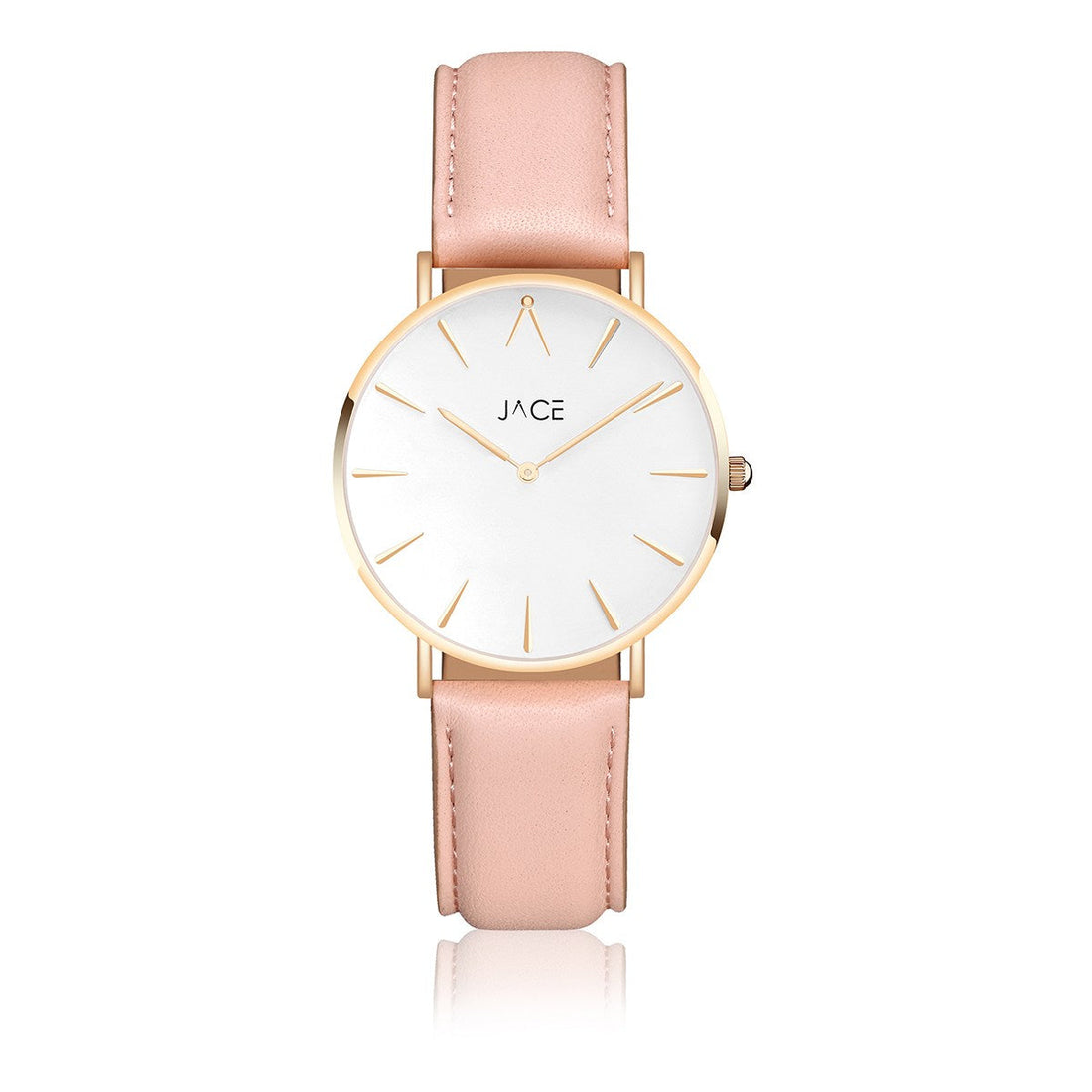 JACE - &quot;VIENNA&quot; WOMEN`S LEATHER BAND WATCH