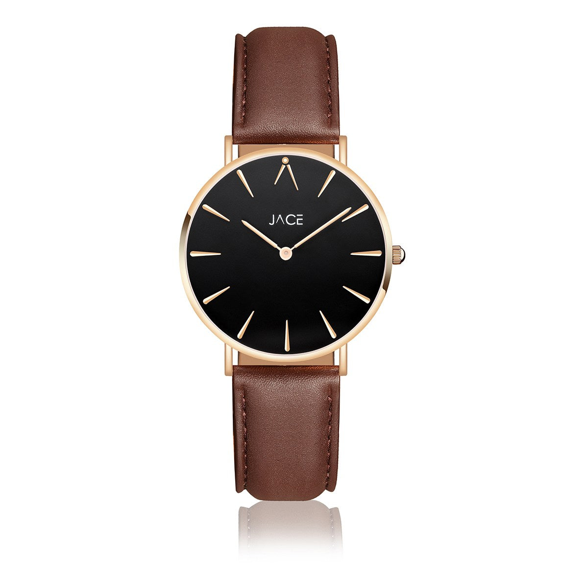 JACE - &quot;BRUSSELS&quot; WOMEN`S LEATHER BAND WATCH