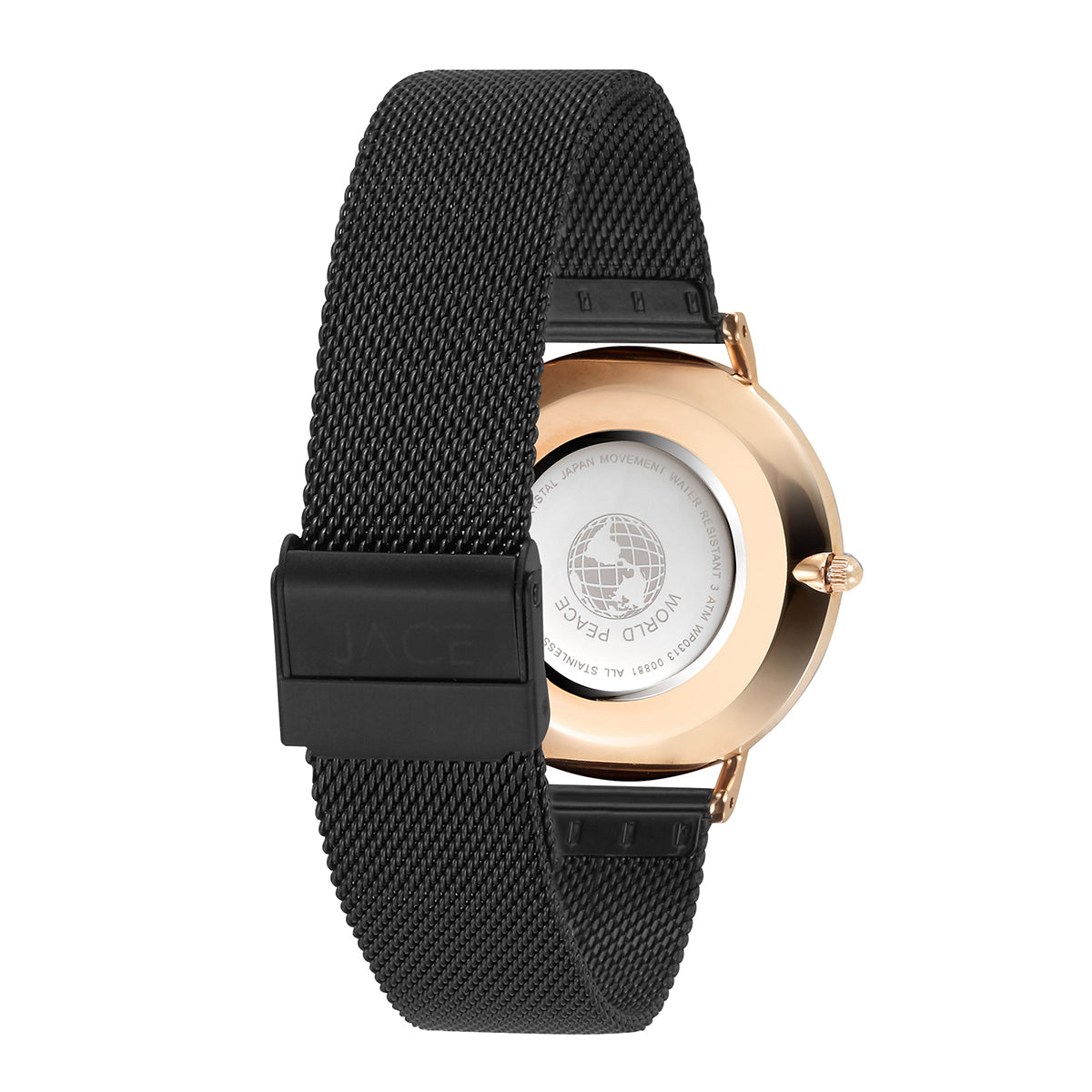 JACE - &quot;MANYELETI&quot; WOMEN`S MESH BAND WATCH