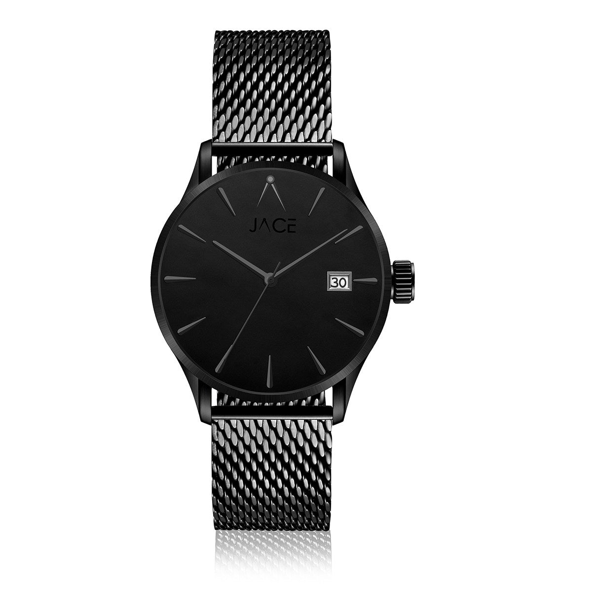 JACE - &quot;BORNEO&quot; MEN`S MESH BAND WATCH