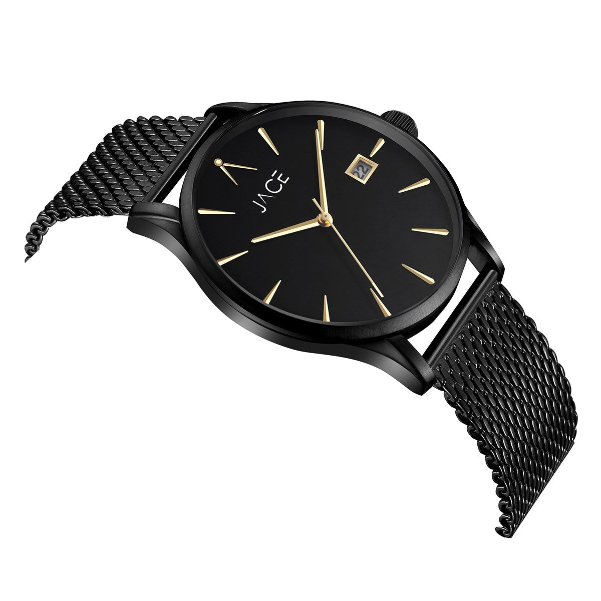 JACE - &quot;LAGOS&quot; MEN`S MESH BAND WATCH